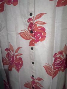 Floral Print Button-Down Dress