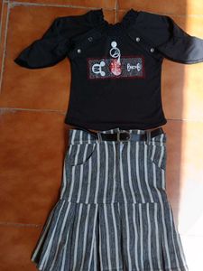 Girl's Outfit - Top & Skirt 4 years old perfect fi