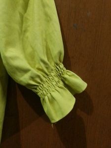 Off-Shoulder Yellow Dress