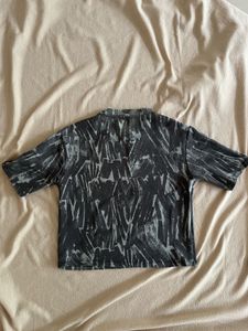 Abstract Print Boxy Tee