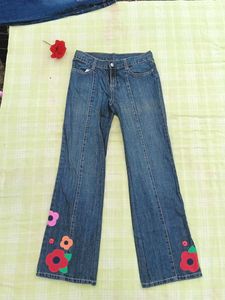 Floral Flare Jeans