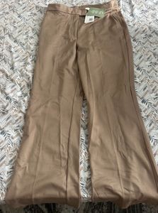FLARED JERSEY TROUSERS
