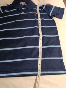 Ralph Lauren Polo Collar blue stripe t-shirt