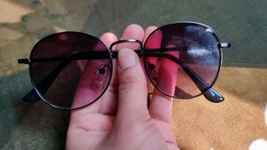 Round Red Lens Sunglasses