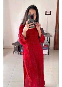 Red Kurta Set &amp; Dupatta