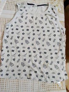 Cute Space Print Tank Top