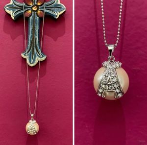 Pearl with Alphabet 'A' Initial Pendant Necklace