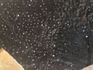 Sparkly Black Crop Top With Ruffal Sleeves