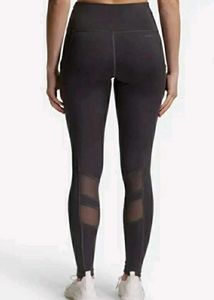 Athletic Training Tights with Mesh Detail