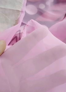 Pink Saree With Blouse