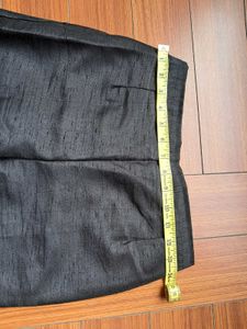 53) Black Silk Blend Pants