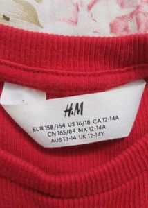 red coquette top