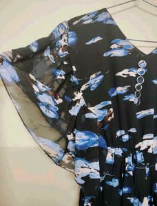 Blue Floral Maxi Dress