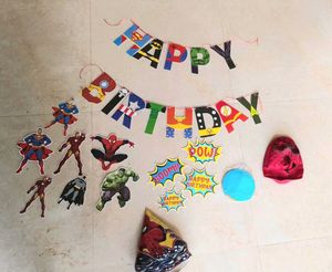 Avengers Superhero Birthday Party Decoration