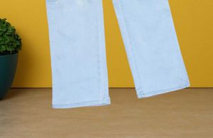 M@77 Size-32 Light Wash Wide Leg Cargo Jeans