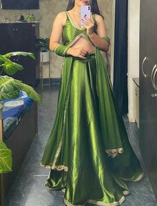 Green Lehenga Choli with Dupatta