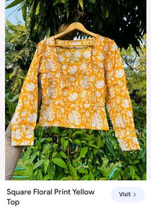 Printed Yellow Top