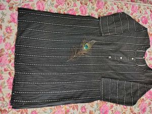 Black Striped Kurti