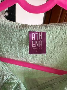 Mint Green Ruffled Blouse