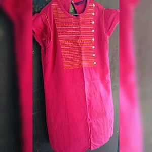Pink Short Kurti