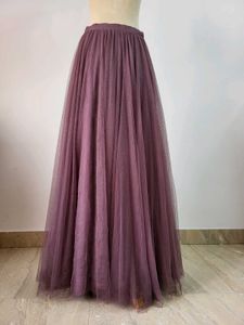 Elegant Purple Tulle Skirt ,Length  42 Inches