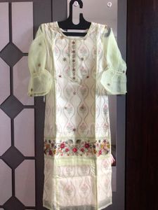 PRICE DROP SALE Embroidered Net Kurti With Li