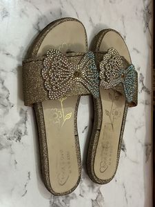 Sparkly Bow Flats