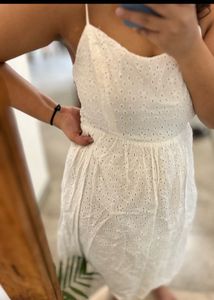 Eyelet Sundress: White dress