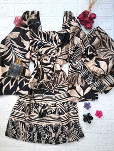 Corset Kurti &amp; Trouser Set🖤