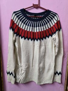 Patterned Pullover warm Cardigan