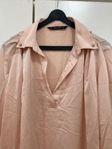 ✨ Thrift Alert: Zara Blush Lumina Tunic! 🌸