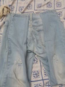Light Wash Distressed Jeans