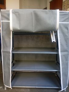 Fabric 4 Layer Shoes Rack