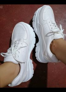 White Platform Sneakers