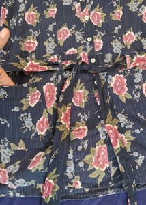 Branded Cotton Floral Shirt For Girls
