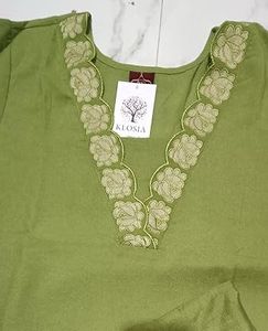 Elegant Green Embroidered Kurta Set