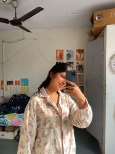 Cute Bear Print Pajama Shirt