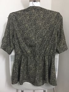 Beautiful Black And Cream Formal Top