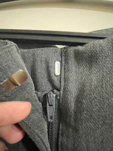 Gray Cropped Trousers