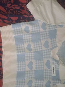 Cute Checkered Heart Crop Top