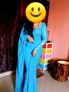 Backless Design Saree