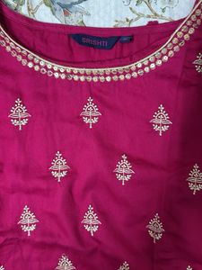Pink Embroidered Top