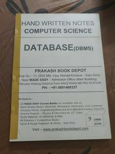 Notes On Database