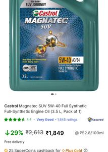 [ Pack Of 2 ] Castrol Magnatec SUV 5W-40 Engine Oi