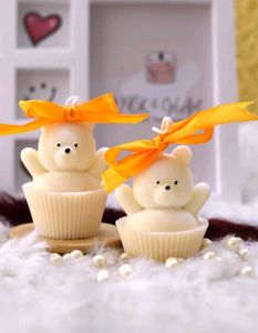 Adorable Bear Cupcake Handmade Candle..🕯️🧸