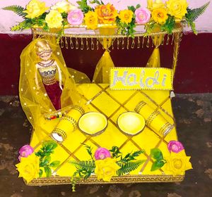 Haldi Ceremony Decoration Tray