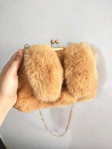 Soft Fur Bunny Clutch