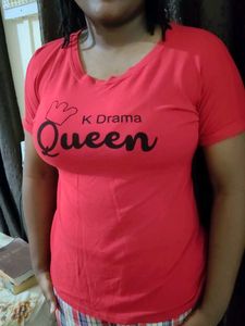 K-Drama Queen Red Tee