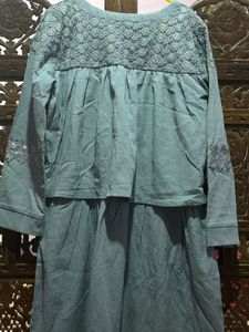 Blue Color Flare Dress
