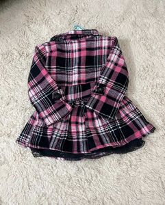 Pink Plaid Girls Outfit